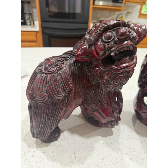Vintage Foo Dog, also known as a Chinese Guardian Lions. - Picture 3 of 16